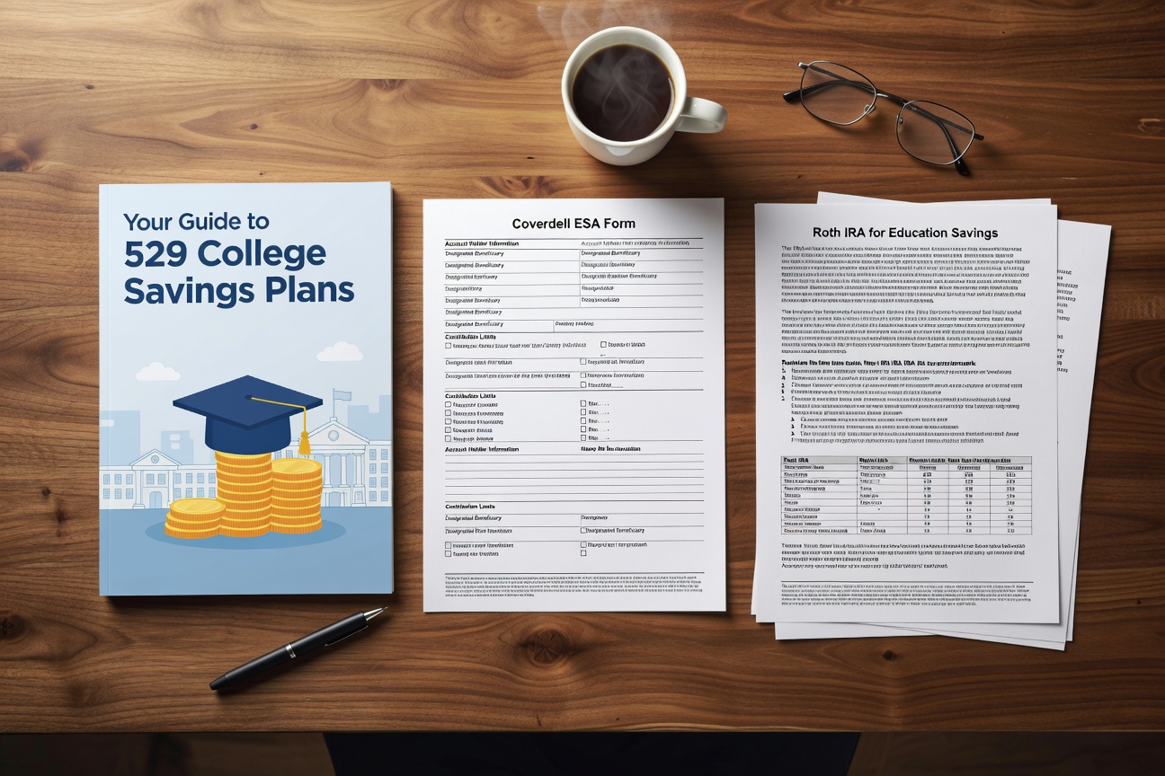 529 coverdell roth IRA college savings accounts side by side