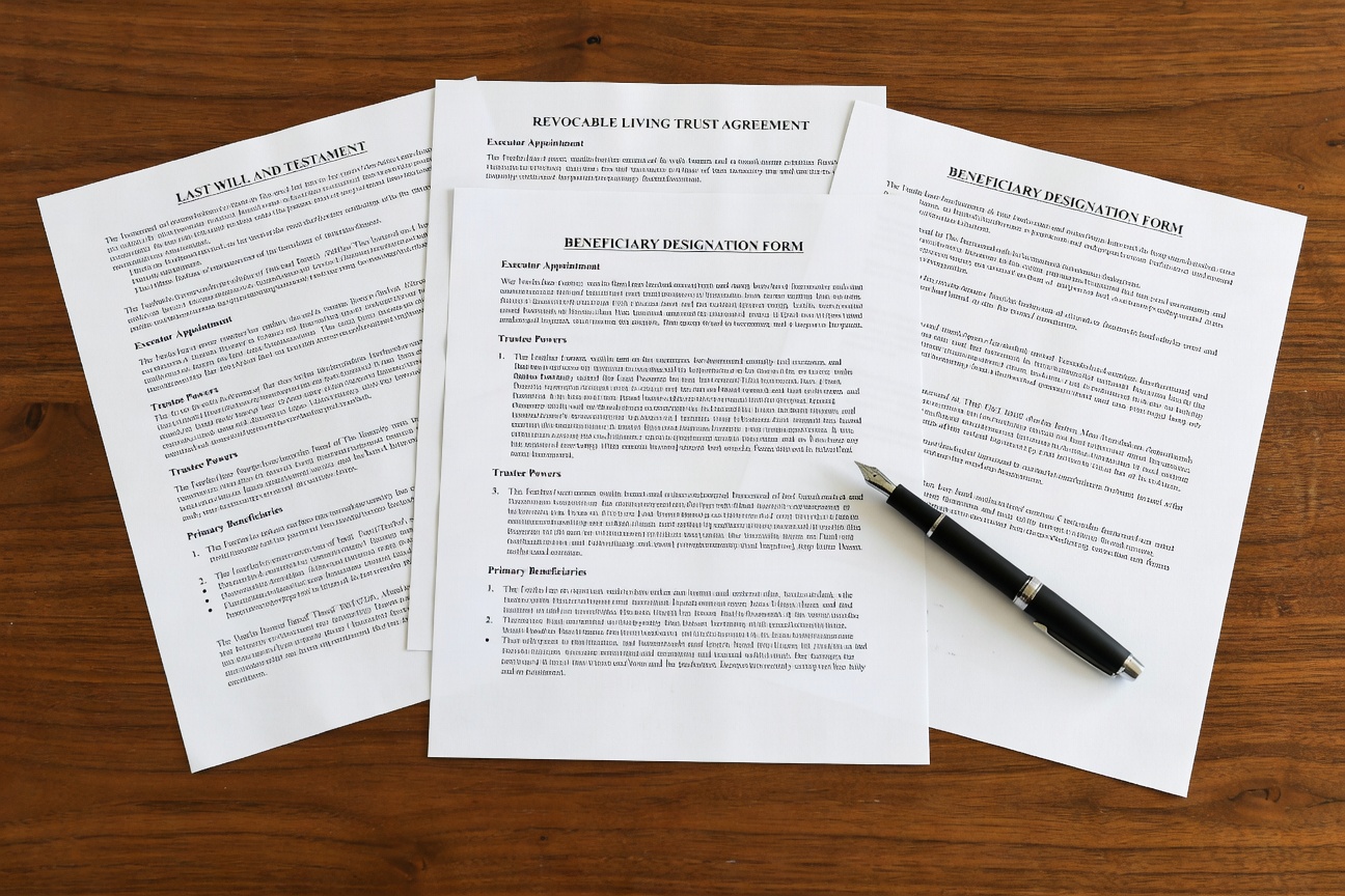 estate planning will trust beneficiary designation documents