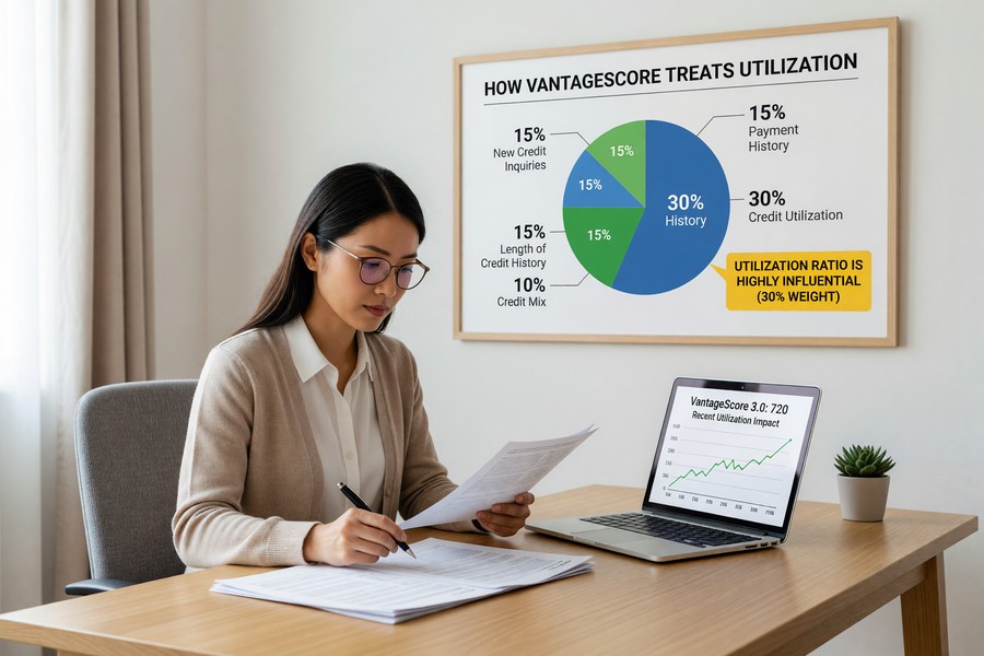 Bar chart comparing the five FICO score factors by percentage weight