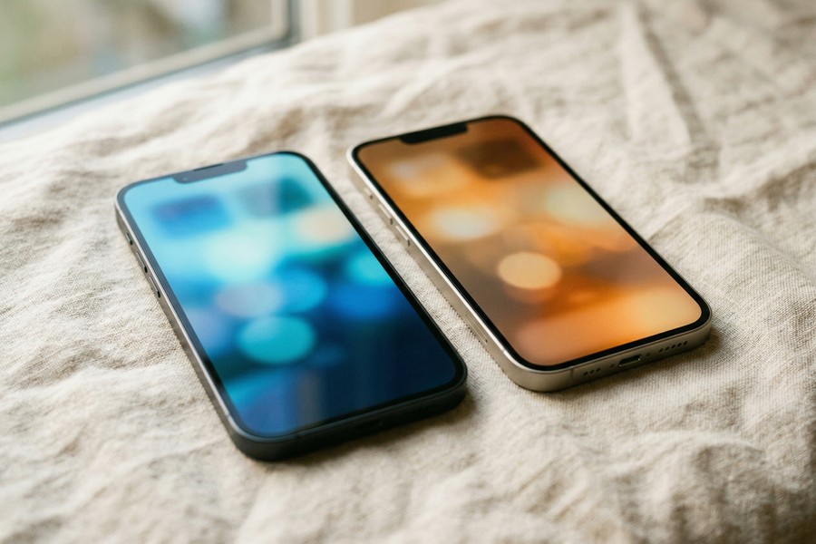 Couple reviewing shared financial dashboard on tablet together at home