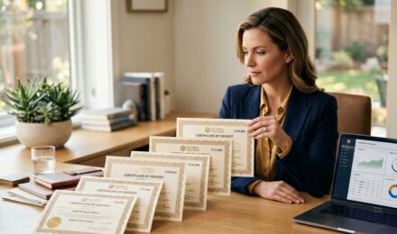 A visual diagram illustrating a CD ladder strategy with staggered certificate of deposit maturity dates