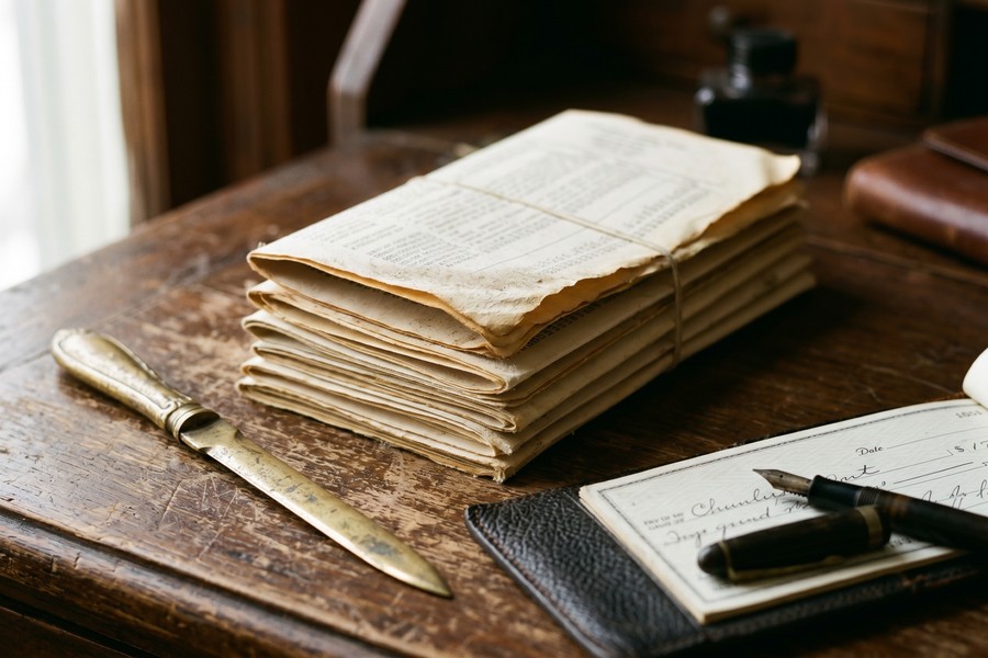 Person reviewing a bank app on a smartphone with fee notifications visible on screen