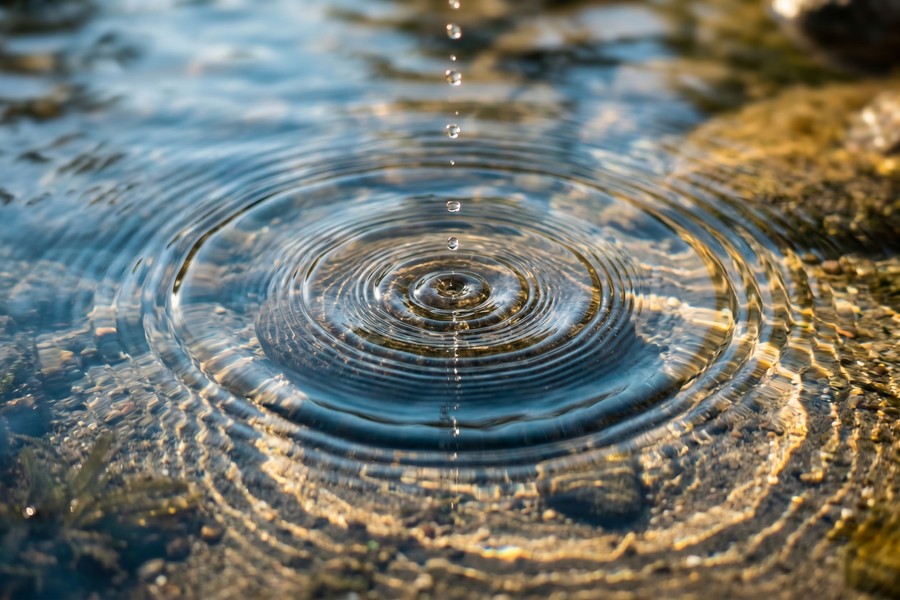 Line graph showing compound interest growth vs. simple interest growth over 40 years