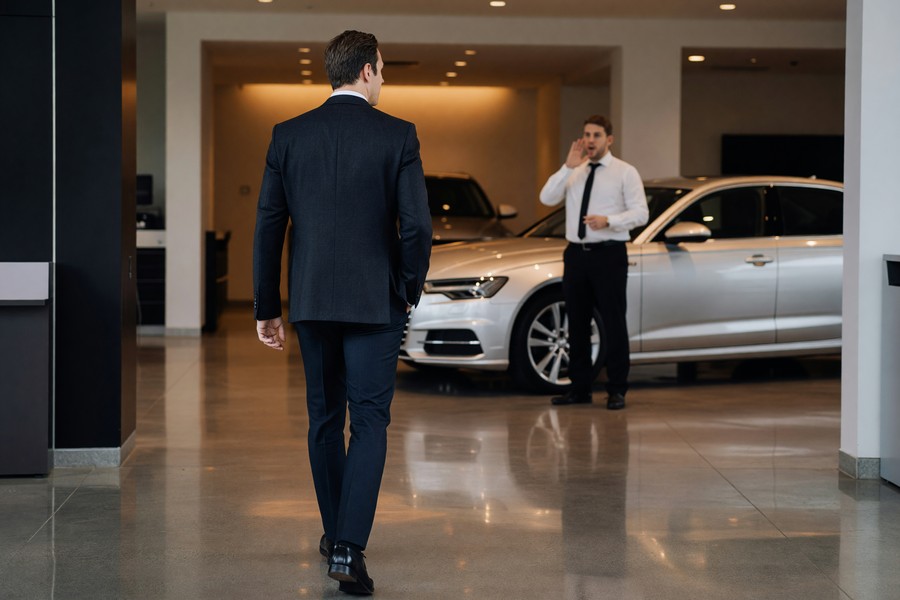 Split image showing a negotiation checklist next to a calculator and price comparison printout