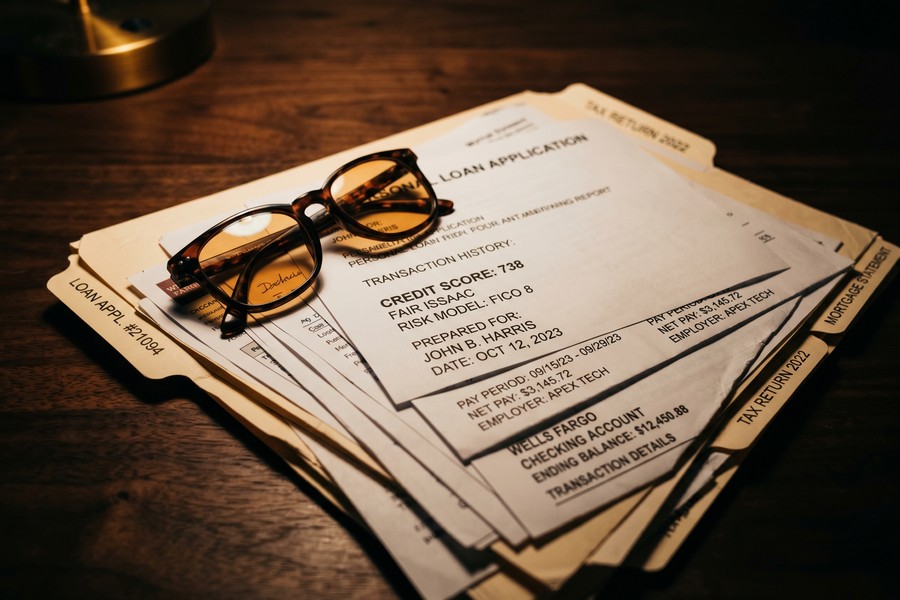 Side-by-side comparison of two loan statements showing different interest rates and monthly payments