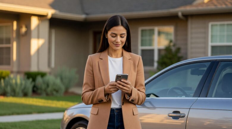 Person comparing car insurance quotes on a laptop to save money without reducing coverage