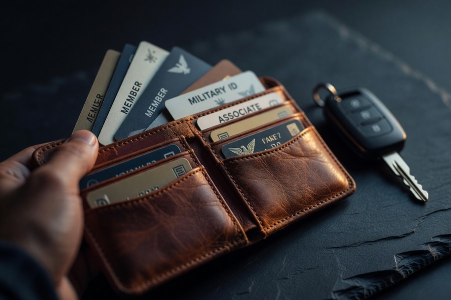 Comparison chart showing car insurance discount types and average savings percentages