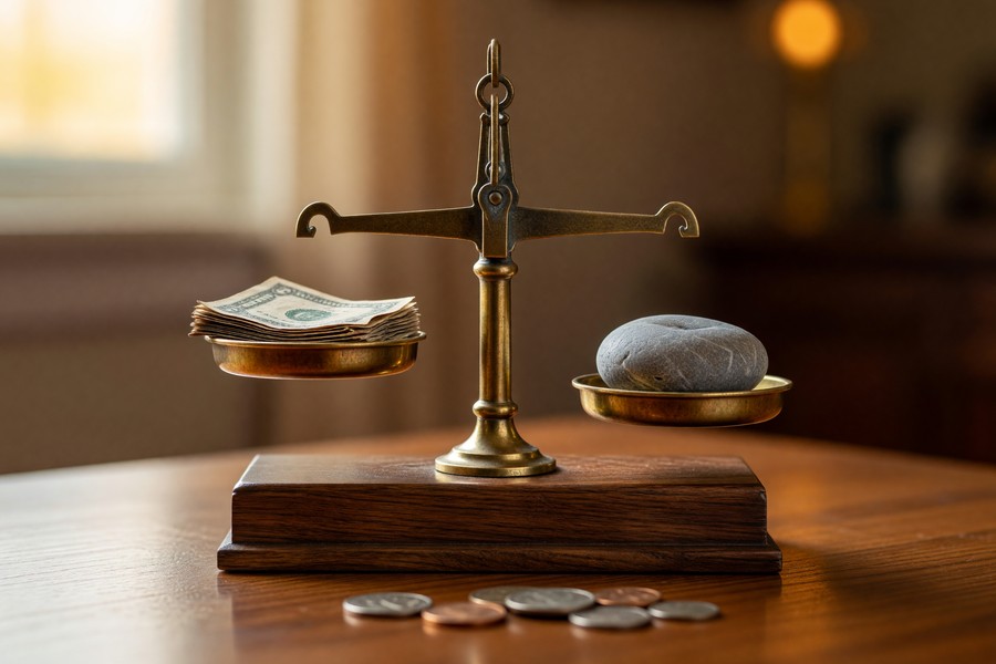 Diagram showing premium savings versus deductible amount on a break-even timeline chart