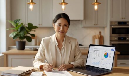 Person reviewing HSA tax benefits and health savings account documents at a desk