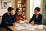Lender reviewing mortgage approval requirements and home loan application documents