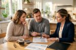 Homebuyer reviewing mortgage points options with a lender at a desk