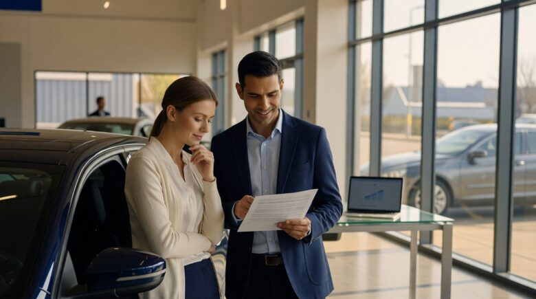 Side-by-side comparison of new and used car loan financing terms and interest rates