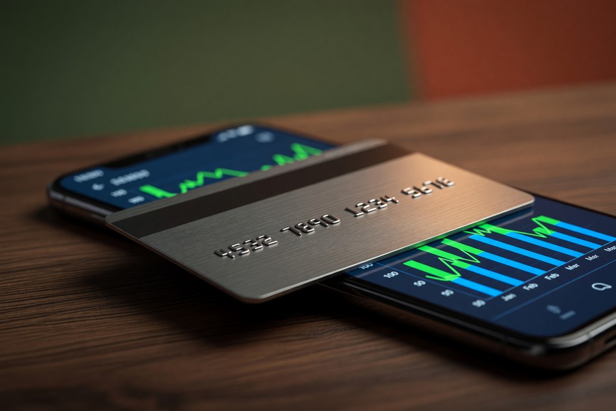 Person using a laptop with browser extensions visible, comparing product prices online