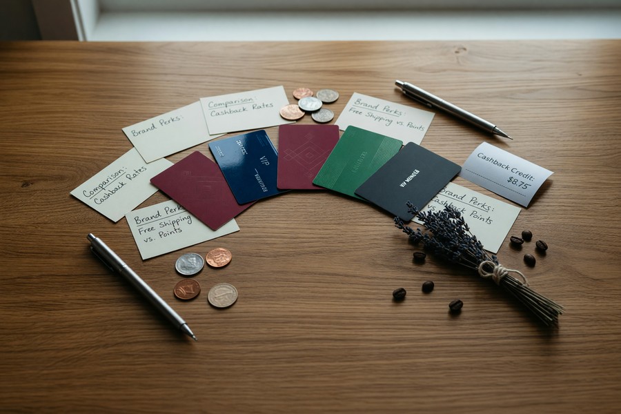 Split-screen comparison chart of top store loyalty programs and their annual savings value