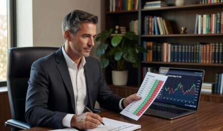 Investor reviewing portfolio losses to apply tax loss harvesting against capital gains