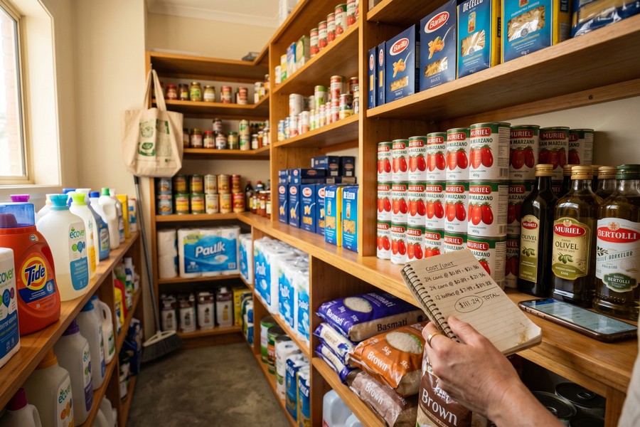 Infographic showing the true savings formula with example calculation for a financed sale purchase